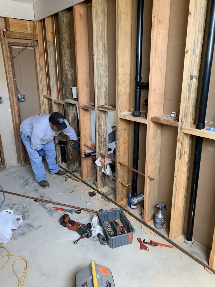 Commercial rough-in plumbing for Commercial Plumbing in East Garden City